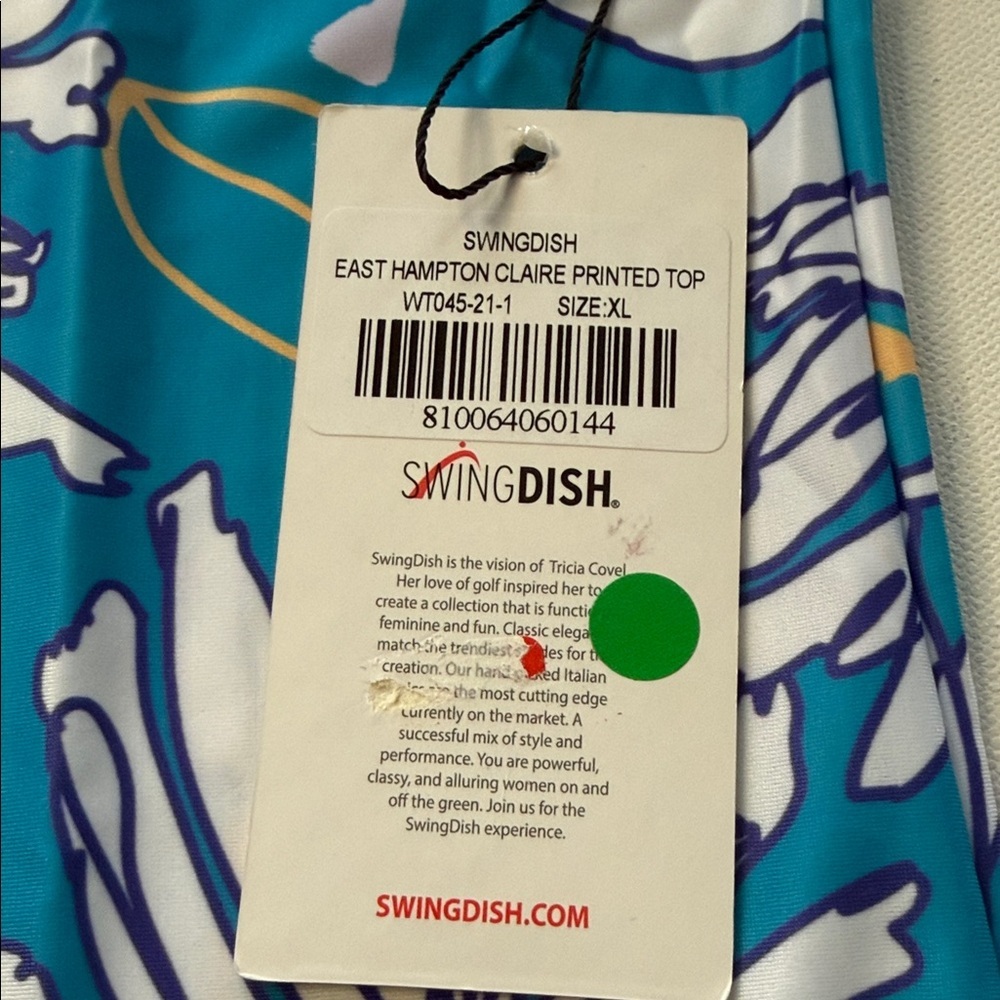 NWT Women's SwingDish Claire Printed Top Size XL MSRP $89 (P) - Picture 8 of 8